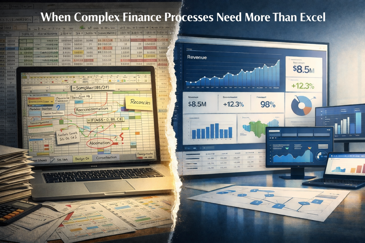 Using Calumo to replace complex finance processes in Excel